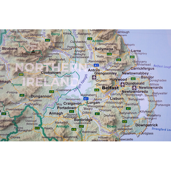 GeoMetro Karta Irland (90 x 90 cm)