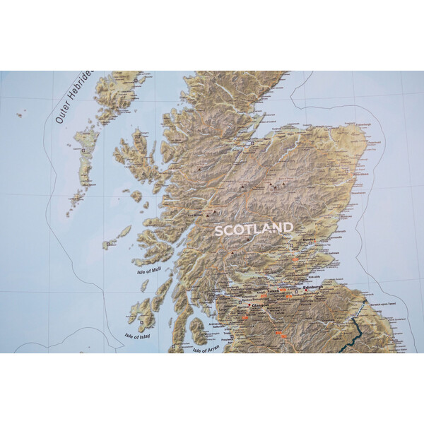 GeoMetro Karta United Kingdom (100 x 140 cm)