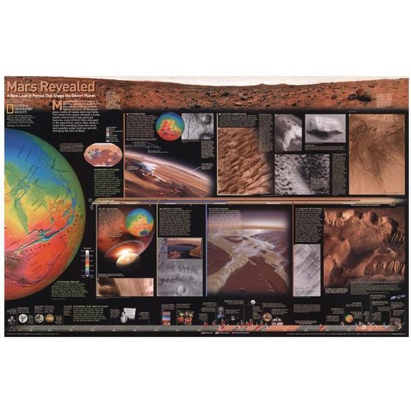 National Geographic Poster Mars, den röda planeten
