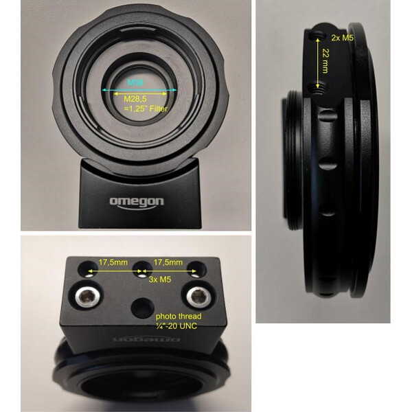 Omegon Objektivadapter för Canon EOS-objektiv