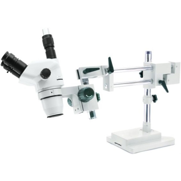 Optika Zoom-stereomikroskop SZN-10, trinokulär, 7x-45x, överhängande