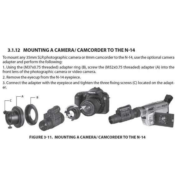 Armasight Kameraadapter #47 (Sirius, Avenger, Spark)