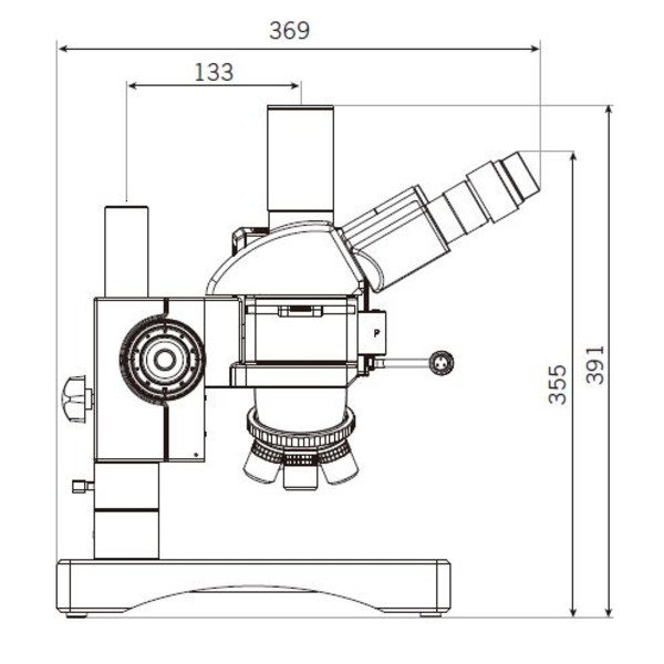 Motic Mikroskop BA310 MET-H, treglasögat