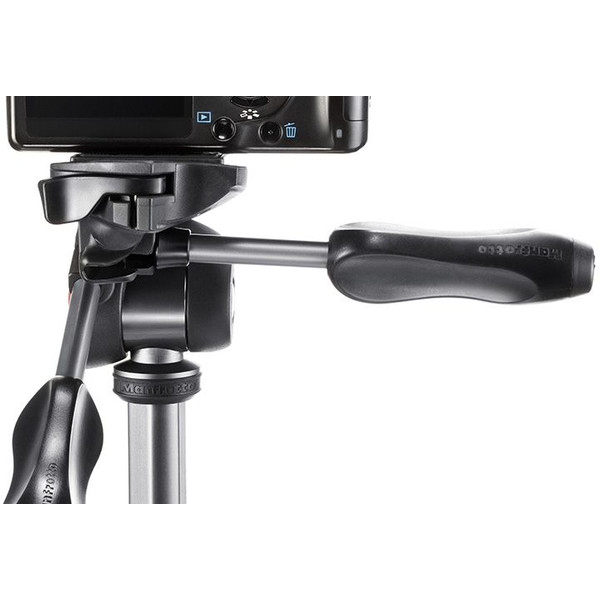 Manfrotto Aluminium-trebensstativ Compact Advanced fotostativset svart