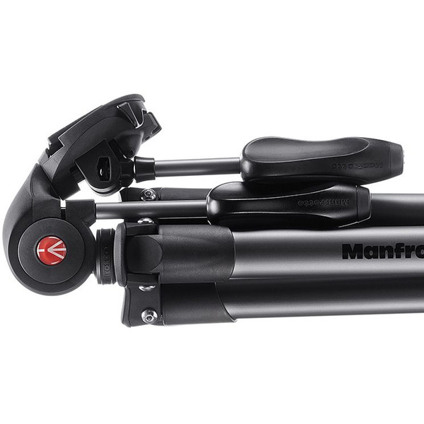 Manfrotto Aluminium-trebensstativ Kompakt avancerad stativsats för foto svart