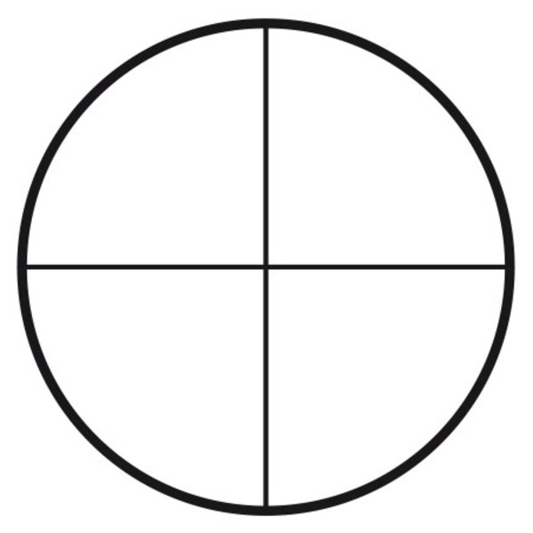 Motic , hårkors i trådkors (Ø25 mm)