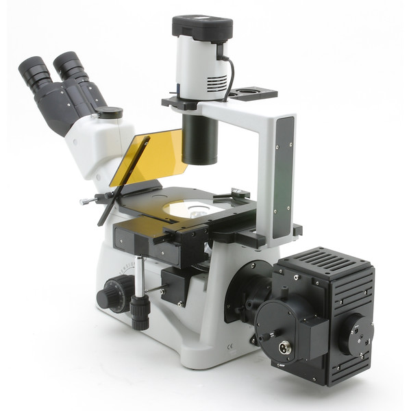 Optika XDS-3FL4, trinokulär, inverterad, fluorescens med 4 Filterhållare