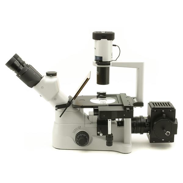 Optika XDS-3FL4, trinokulär, inverterad, fluorescens med 4 Filterhållare