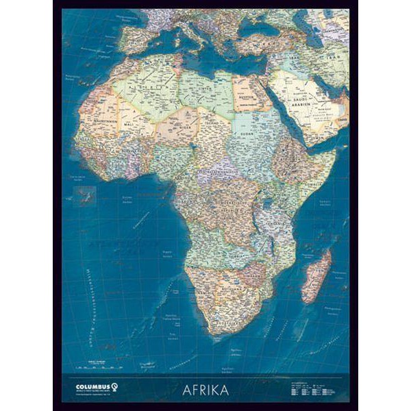 Columbus Kontinentkarta Kontinentalkarta Afrika