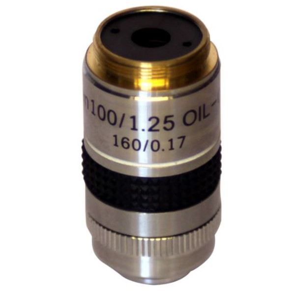 Optika Objektiv M-059, 100x olja med irisdiaphragma för Mörkfält för B-380, B-500