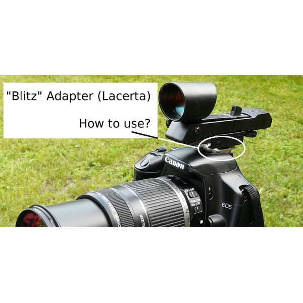 Lacerta Adapter för belyst sökare på blixtskon