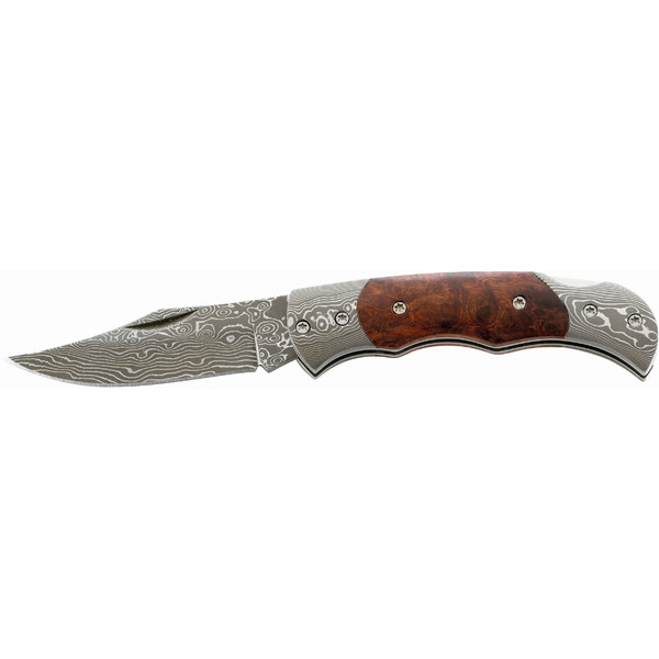 Herbertz Knivar Fickkniv, Damaskus, handtag i burlwood, Nr. 201408