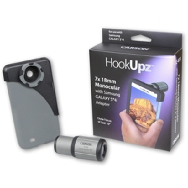 Carson Monokular HookUpz 7x18 Mono med Galaxy S4 smartphone-adapter