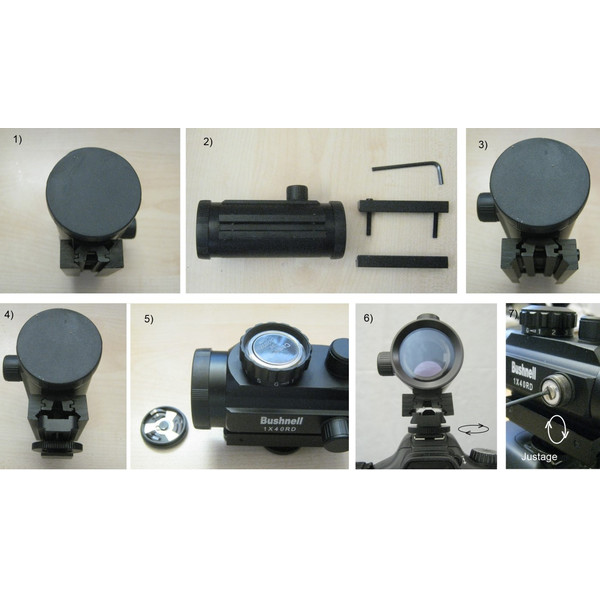 ASToptics Belyst punktsökare med hot shoe-adapter för DSLR