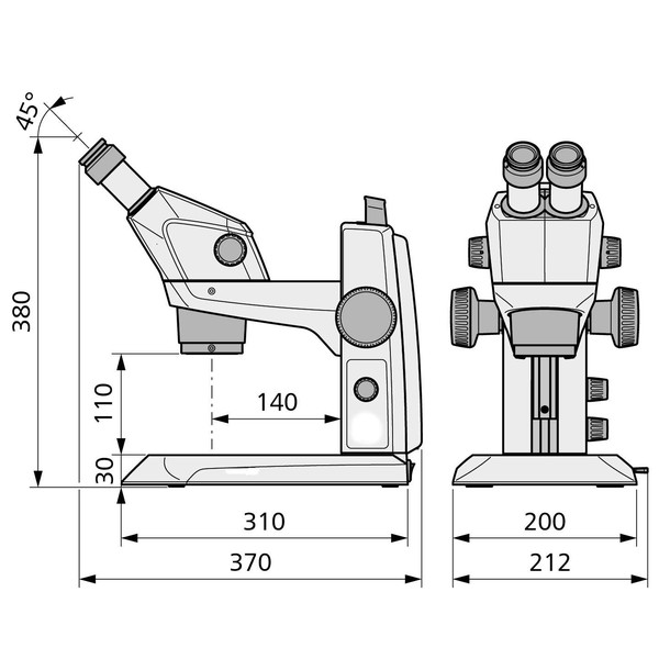 ZEISS Zoom-stereomikroskop Stemi 305, MAT, bino, ESD, Greenough, w.d.110mm, 10x,23, 0.8x-4.0x