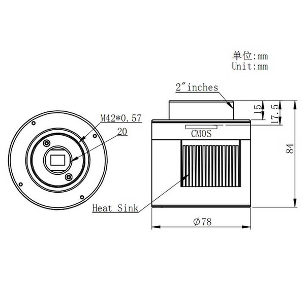 ZWO Kamera ASI 174 MM-Cool Mono