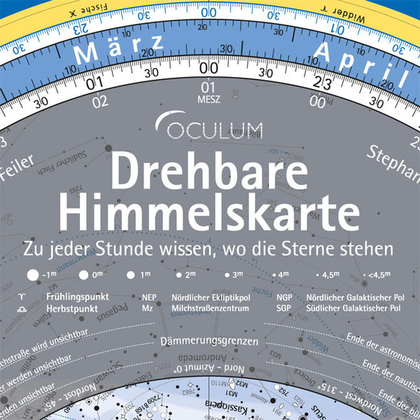 Oculum Verlag Stjärnkarta Roterande himmelskarta 29cm