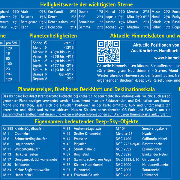 Oculum Verlag Stjärnkarta Vridbar himmelskarta 29 cm