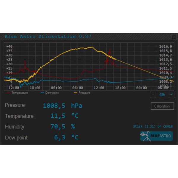 10 Micron USB väderstation BlueAstro