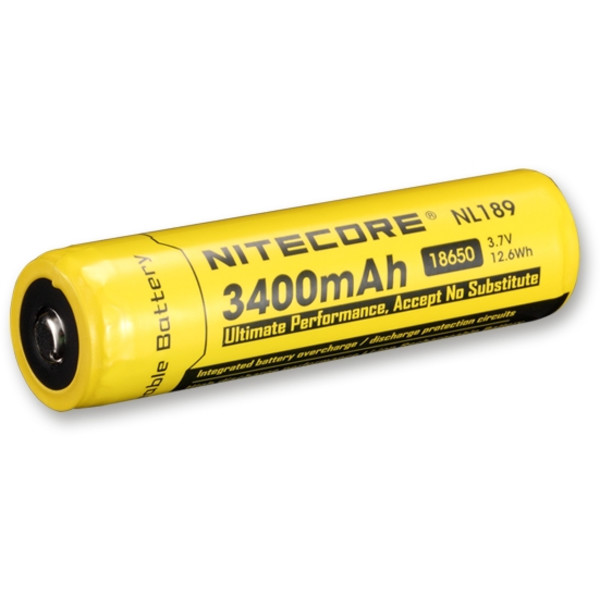 Nitecore Li-Ion batteri 18650, 3400mAh