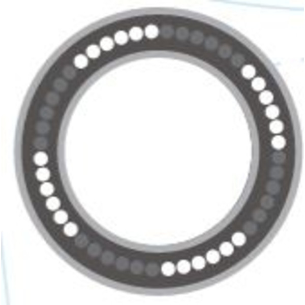 SCHOTT LED Slim ringljus, LED, segmenterad, Ø utsida 82mm, Ø insida 66
