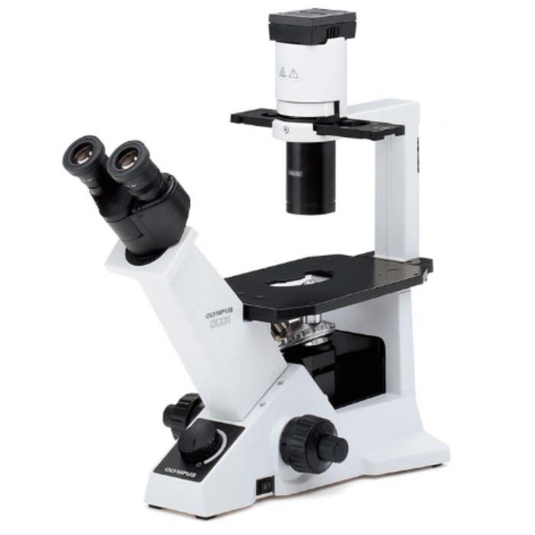 Evident Olympus Invert mikroskop CKX31 ljusfält, Hal, bino, 40x, 100x, 200x, 400x