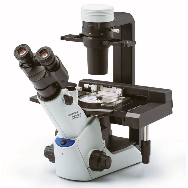 Evident Olympus Invert mikroskop Olympus CKX53 med stage drive, trino, infinity, plan achro, LED, utan objektiv!
