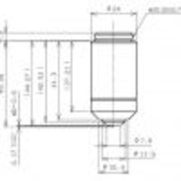 Evident Olympus Objektiv PLN40X/0,65 Plant, akromatiskt