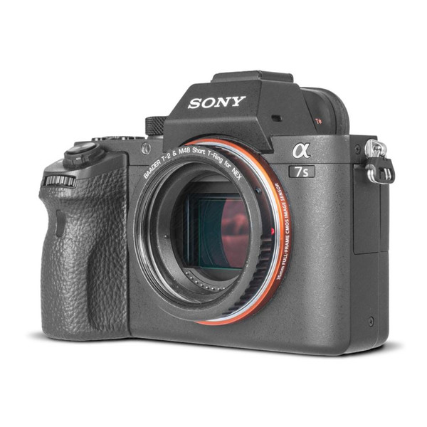 Baader Kameraadapter T-ring för Sony E/NEX-bajonett med D52/M48- och T2-gänga
