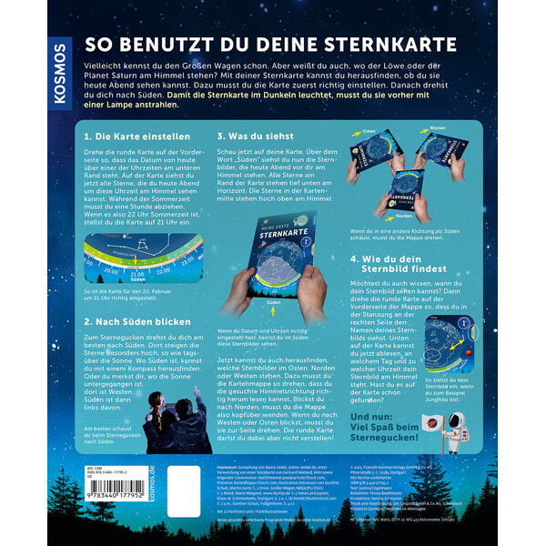 Kosmos Verlag Stjärnkarta Meine erste Sternkarte