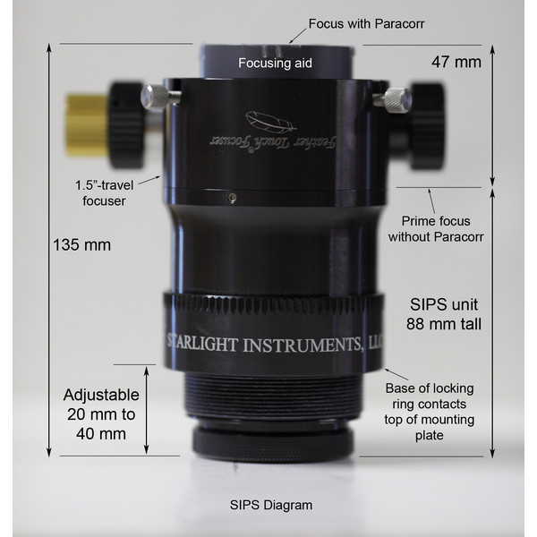 Starlight Instruments Fokuserare Feather Touch FTF2015BCR LW med Paracorr System (SIPS) Komakorrektor