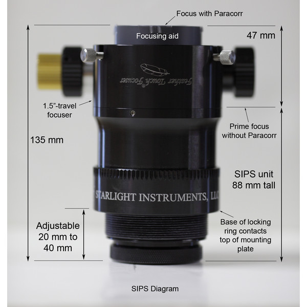 Starlight Instruments Feather Touch FTF2015BCR LW Fokuserare med Paracorr System (SIPS) Komakorrektor