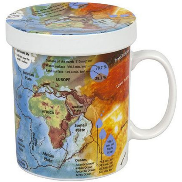 Könitz Mugg Mugs of Knowledge for Tea Drinkers Geography