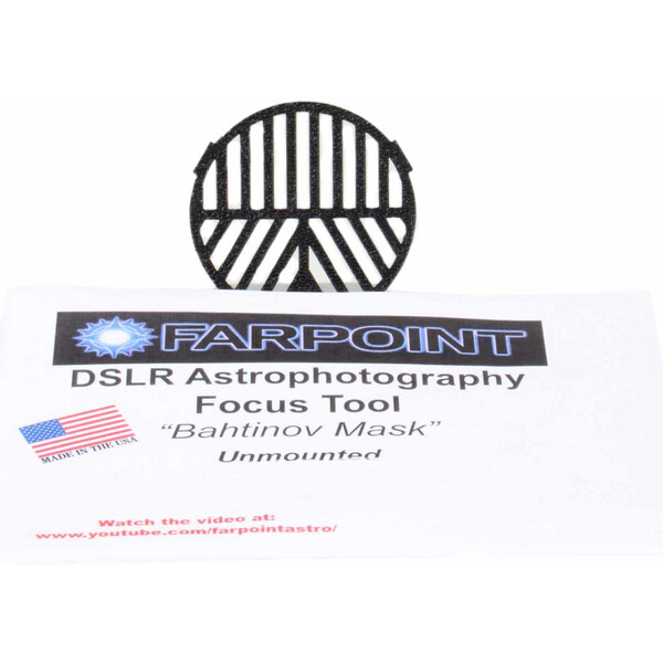 Farpoint Bahtinov fokusmask snap-in för DSLR med 72 mm filterdiameter