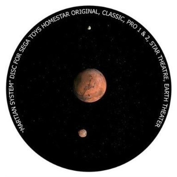 Redmark Slide för Sega Homestar Planetarium Mars med månar