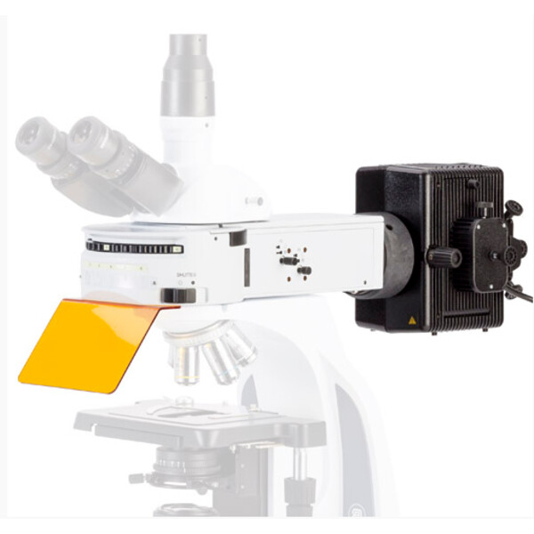Euromex Fluorescens IS.9200-6NF med 6-positioner för iScope, 2 tomma filterblock utan filter