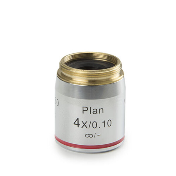 Euromex objektiv DX.7204, 4x/0,10 Pli, plan, oändlighet, arbetsavstånd 30 mm (Delphi-X)