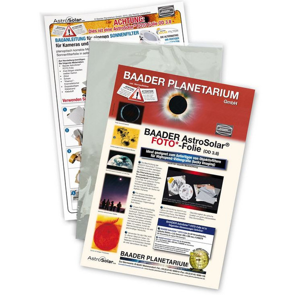 Baader Solfilterfilm AstroSolar Photo OD 3,8 20x29cm