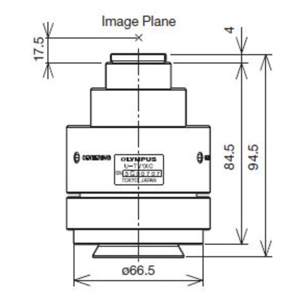 Evident Olympus Kameraadapter U-TV1XC, C-Mount
