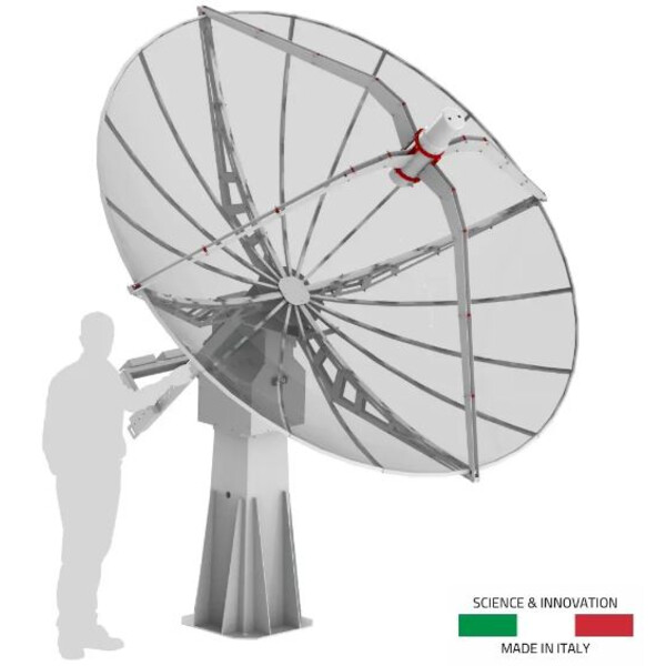 Radio2Space Radioteleskop Spider 300A Advanced med väderbeständig AZ-montering GoTo