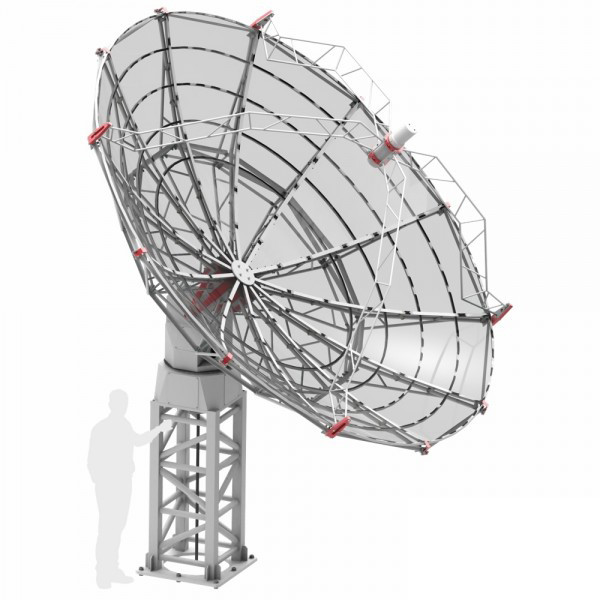 Radio2Space Radioteleskop Spider 500A Advanced med väderbeständig AZ-montering GoTo