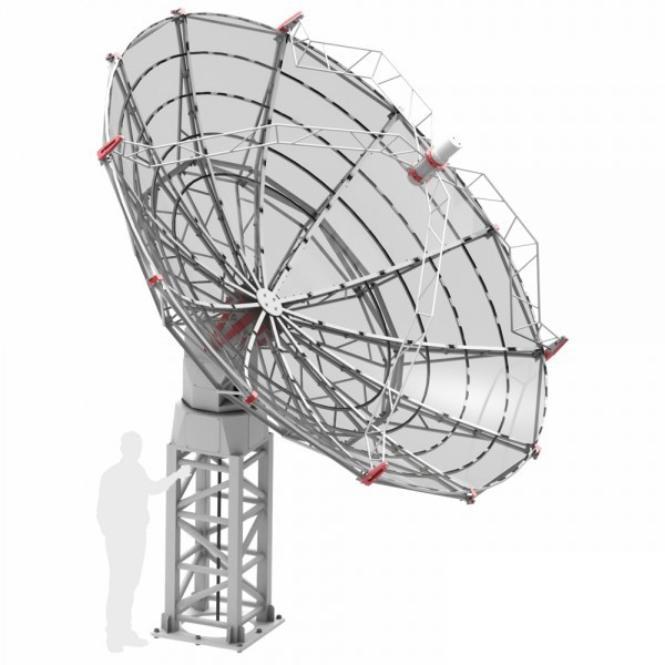 Radio2Space Spider 500A Advanced radioteleskop med väderbeständig GoTo Montering