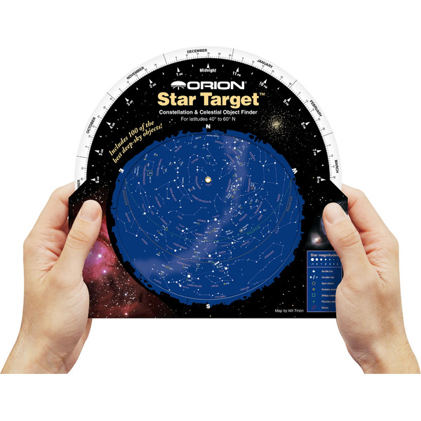 Orion Stjärnkarta Star Target Planisphere 40-60 degree north