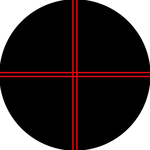 Bresser Hårkorsokular med belysning 12 mm 1,25"
