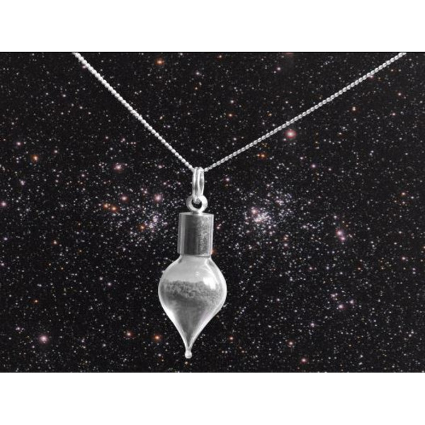 Jurassic Jewellery halsband med meteoritdamm (droppform)