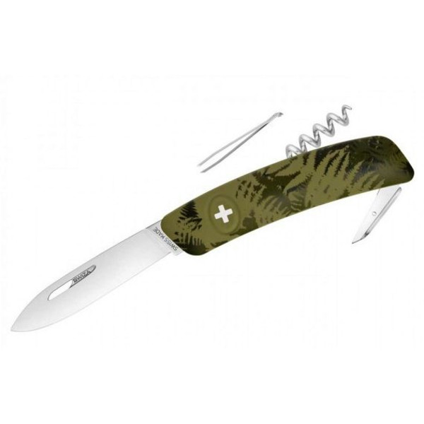 SWIZA Knivar Schweizisk armékniv C01 SILVA Camo Fern khaki