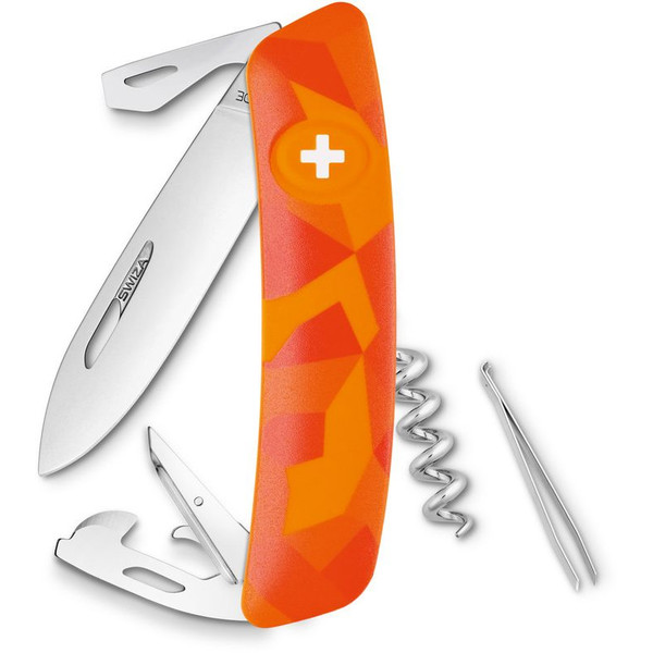 SWIZA Knivar Schweizisk armékniv C03 LUECO Camo Urban Orange