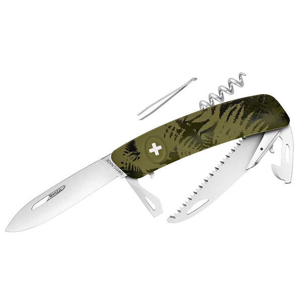 SWIZA Knivar Schweizisk armékniv C05 SILVA camo fern khaki