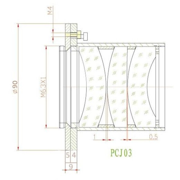 APM Riccardi justeringsfläns M63