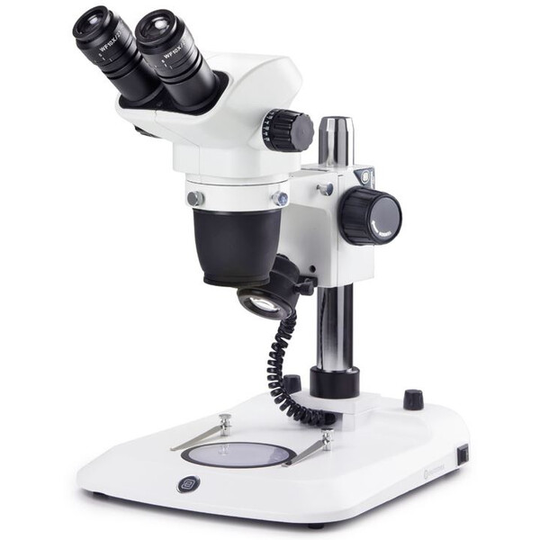 Euromex Zoom-stereomikroskop NexiusZoom EVO, NZ.1702-P, 6,5x till 55x, Pelare, LED 3 W, bino